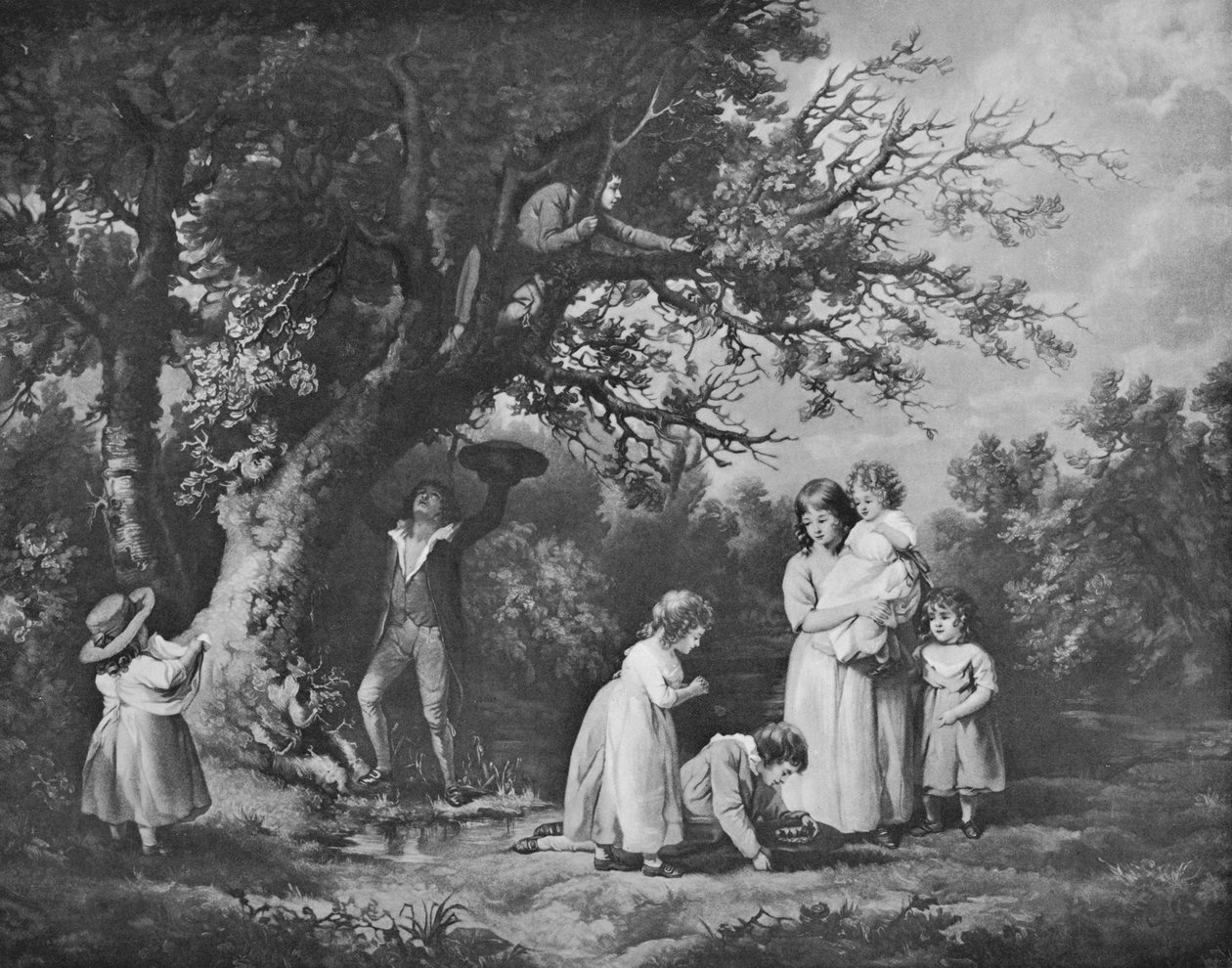 Niños buscando nidos de pájaros, 1789, 1912 de George Morland