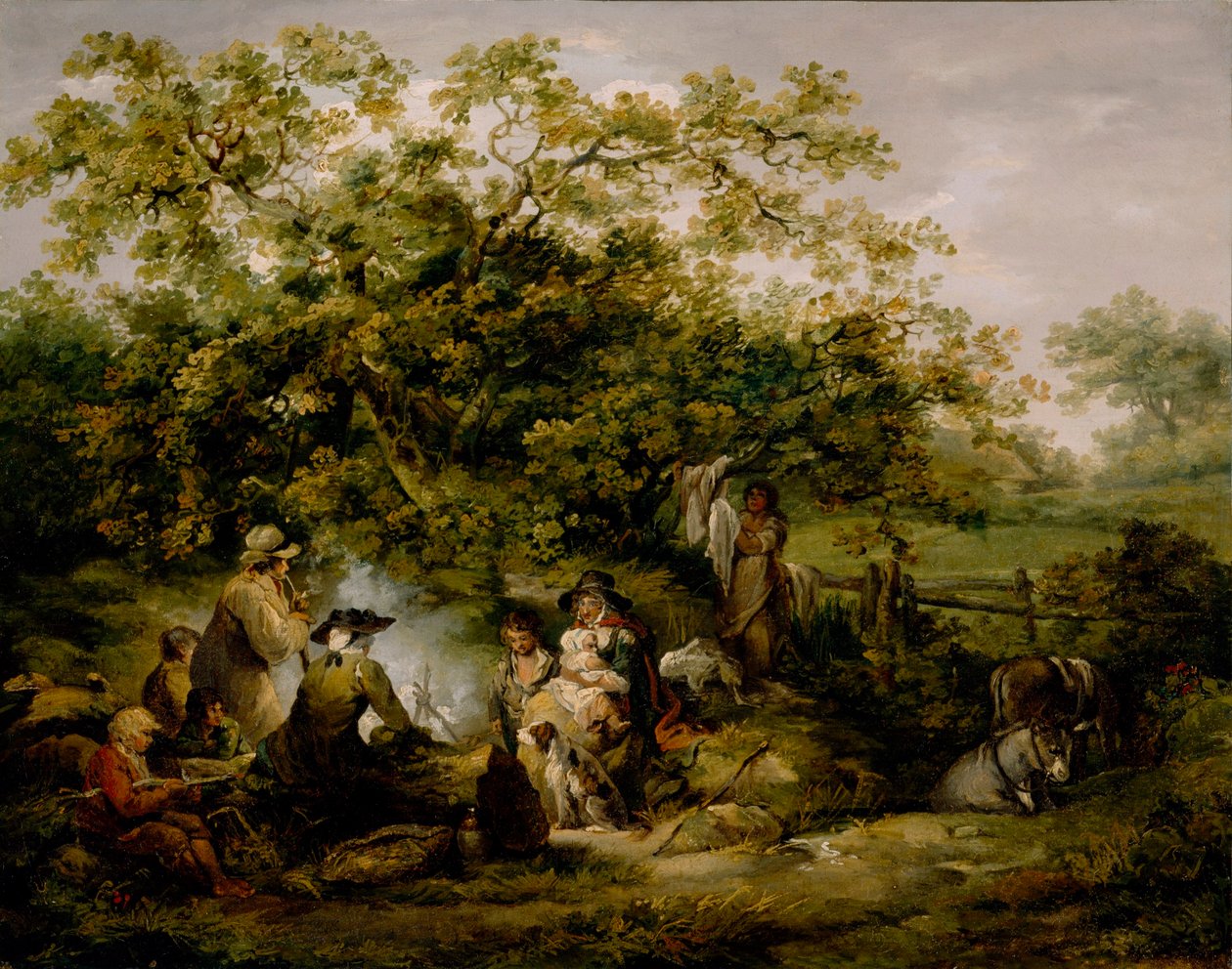 Campamento gitano de George Morland