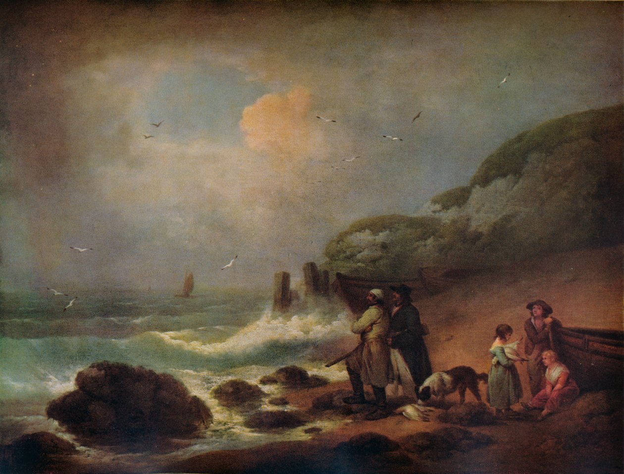 Disparando a Aves Marinas, 1795 de George Morland