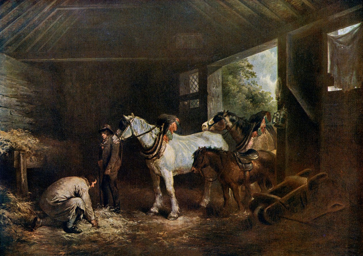 El interior del establo, 1791, 1912 de George Morland