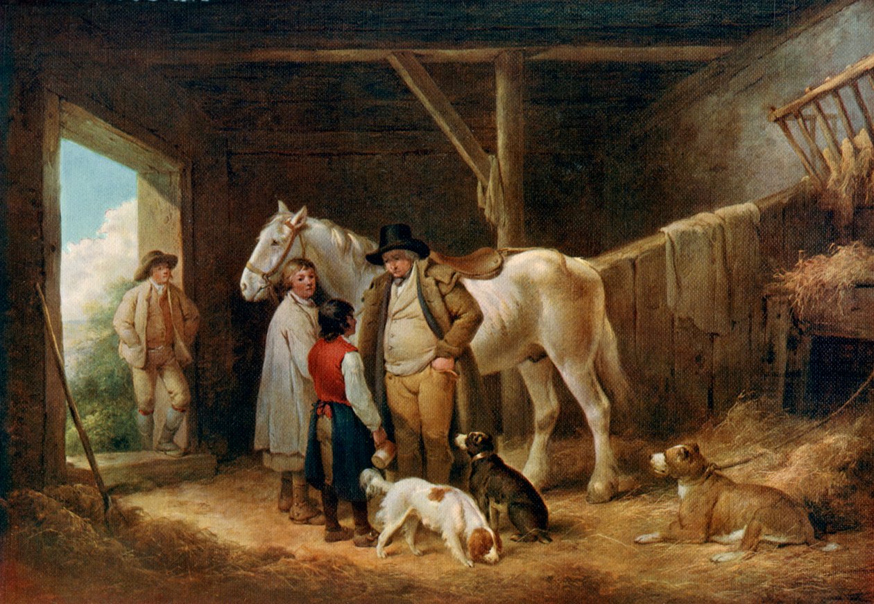 El ajuste de cuentas, c. 1783-1804, 1912 de George Morland