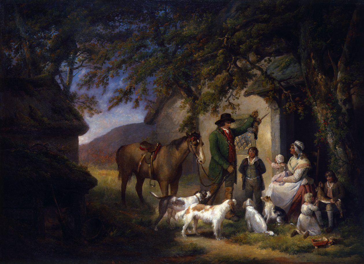 El regreso del deportista (óleo sobre lienzo) de George Morland