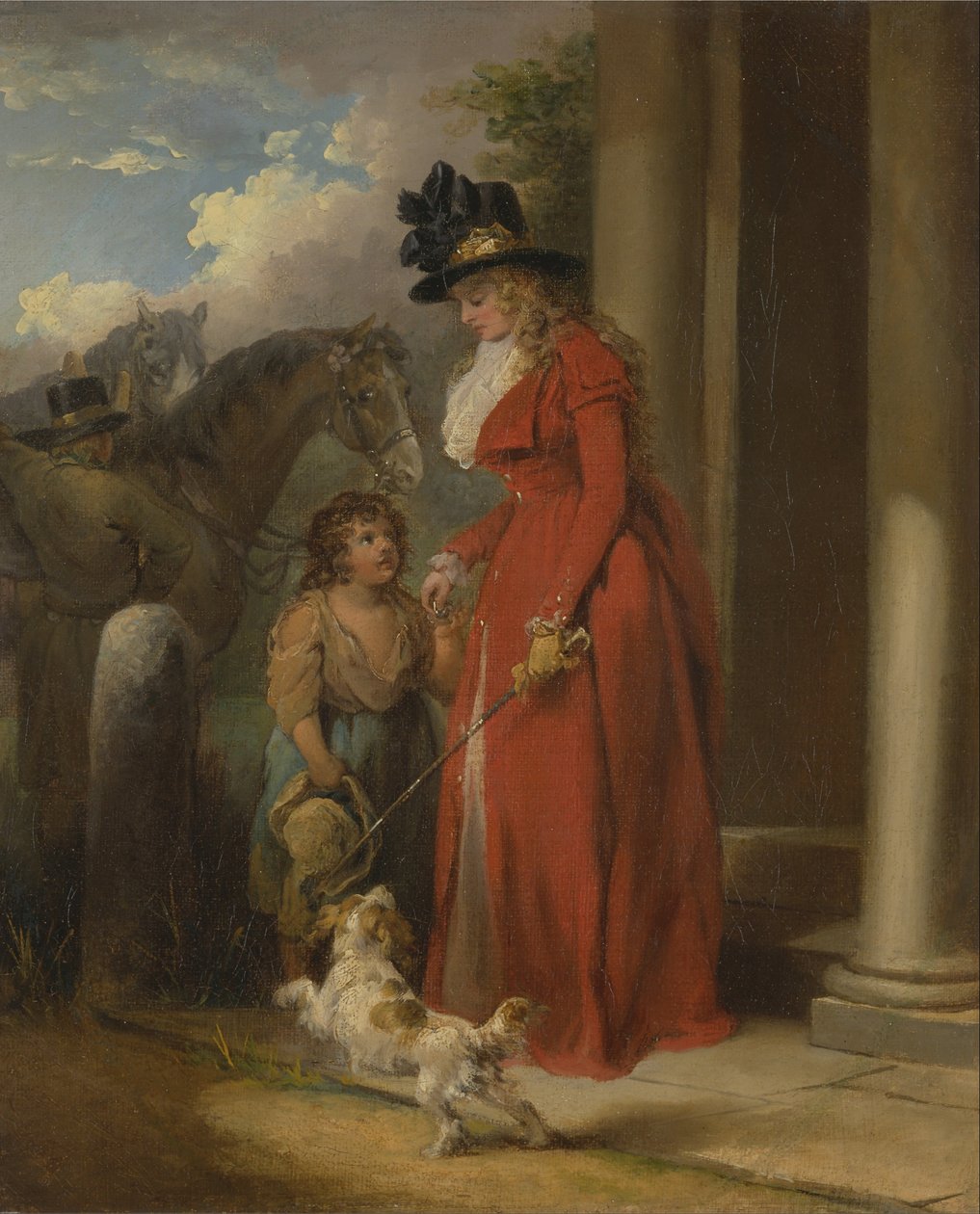La puerta del terrateniente de George Morland