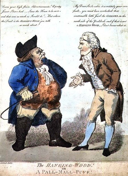 "El bosque colgante, o un Pall-Mall-Puff" de George Moutard Woodward