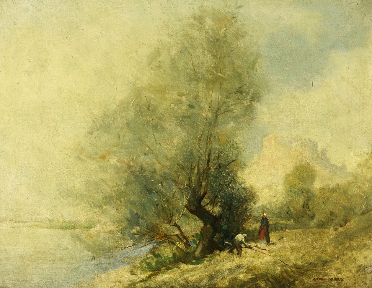 En el Sena cerca del castillo Gaillard en Les Andeleys entre Rouen y París de George Murray