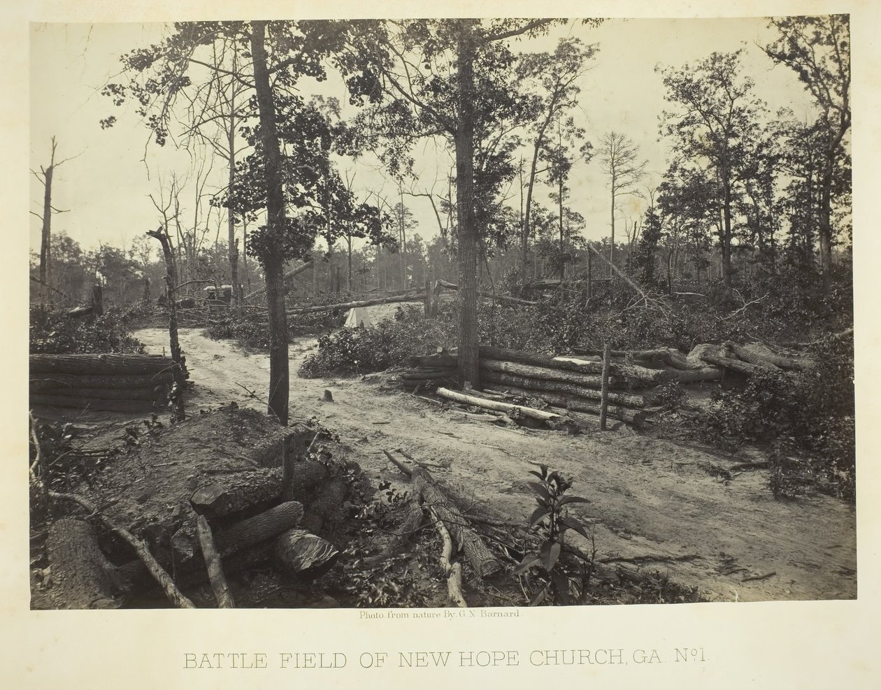 Campo de batalla de la Iglesia New Hope, GA, No. 1, 1866 de George N. Barnard