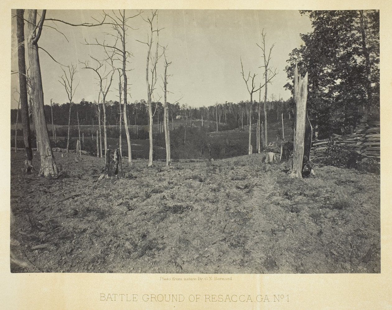 Campo de batalla de Resacca, GA, nº 1 de George N. Barnard