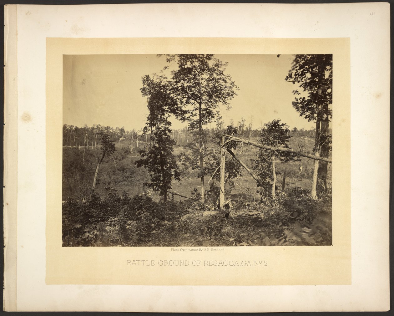 Campo de batalla de Resacca, Ga. No. 2 de George N. Barnard