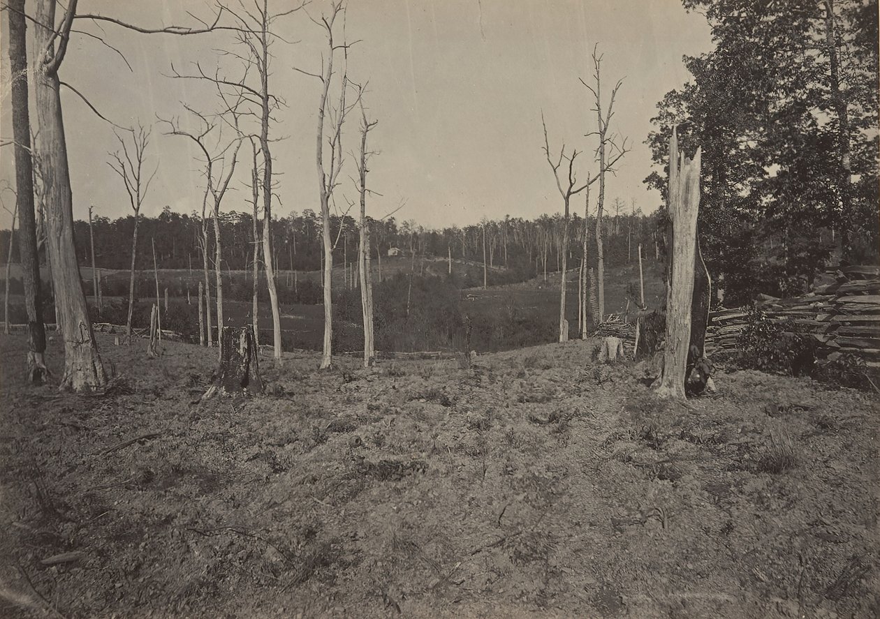 Campo de batalla de Resacca, Georgia No. 1 de George N. Barnard