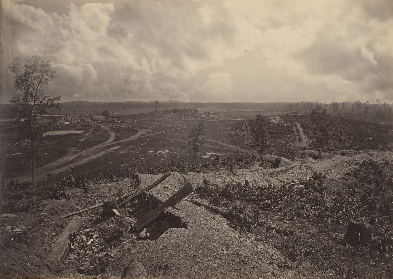 Campo de batalla de Resacca, Georgia No. 4 de George N. Barnard