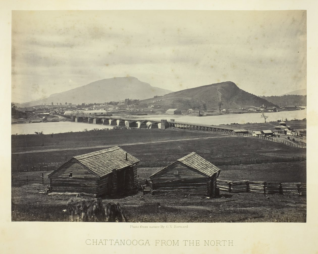 Chattanooga desde el norte, 1864 de George N. Barnard