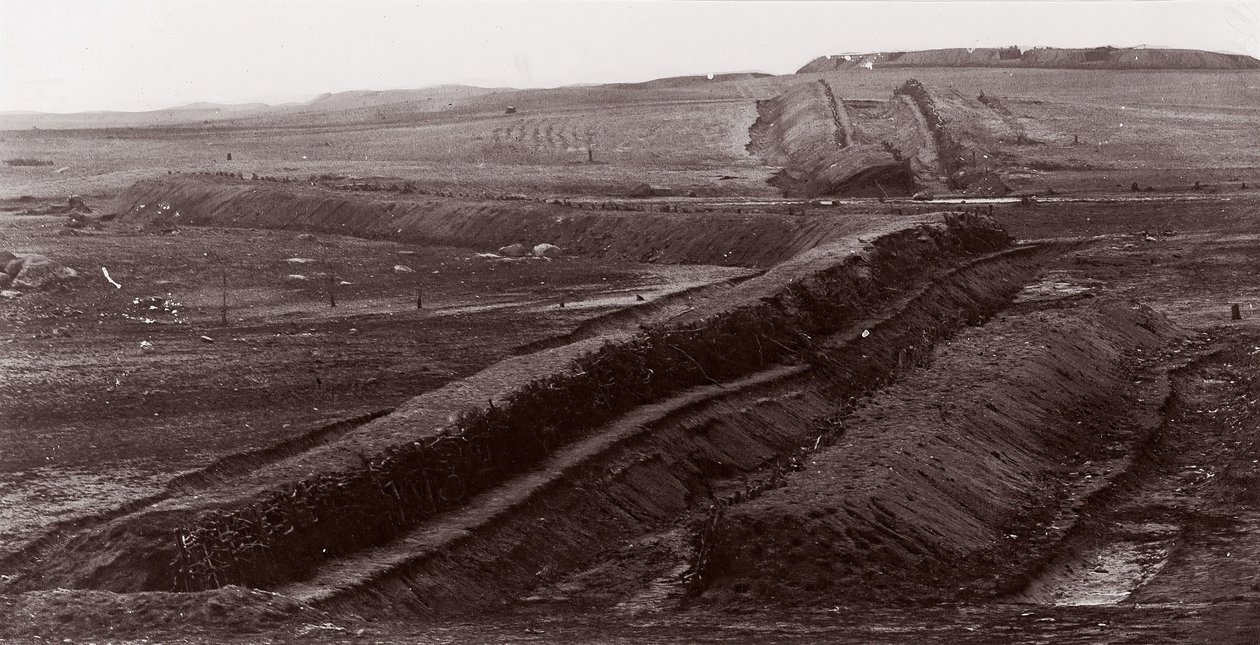Obras de tierra confederadas, Centreville, Virginia de George N. Barnard