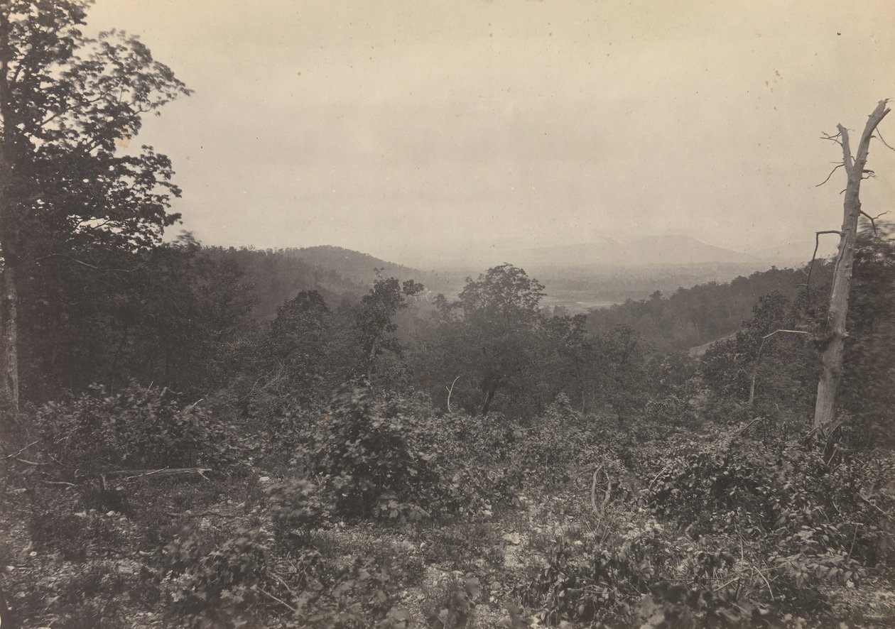 Escena del Ataque de Sherman en Mission Ridge, 1860s de George N. Barnard