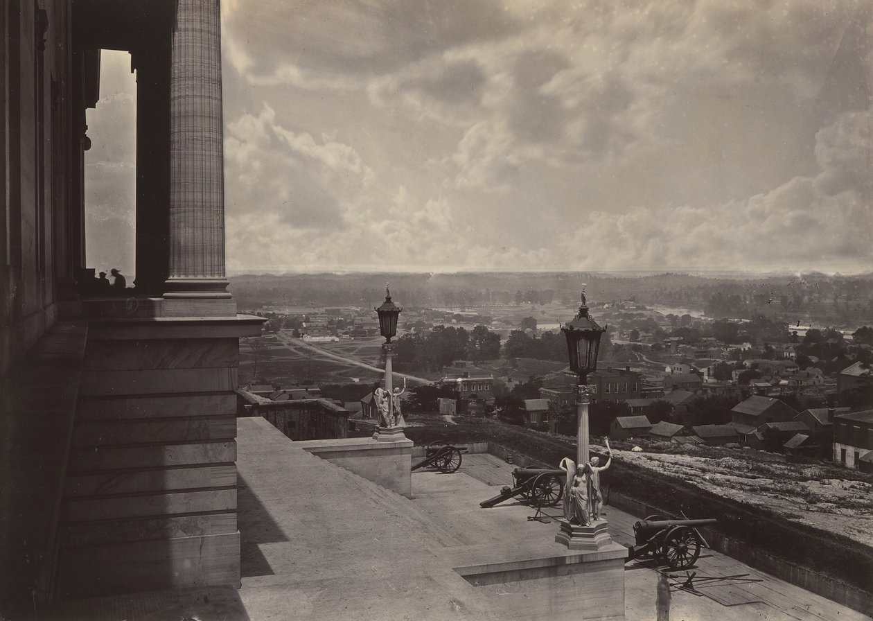 Nashville desde el Capitolio, 1860s de George N. Barnard