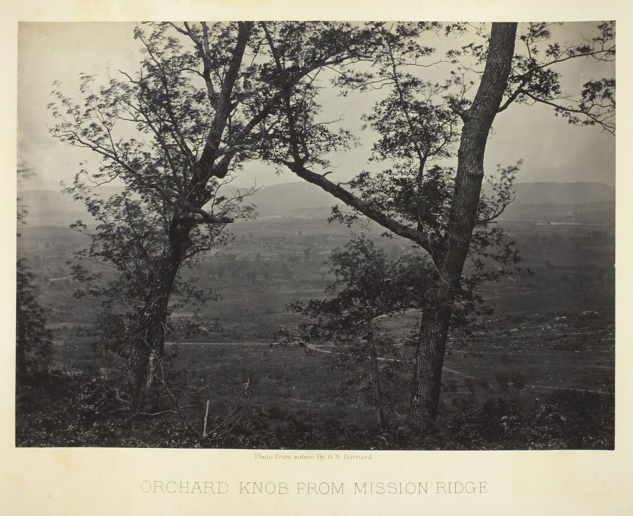 Orchard Knob desde Mission Ridge, 1864-66 de George N. Barnard
