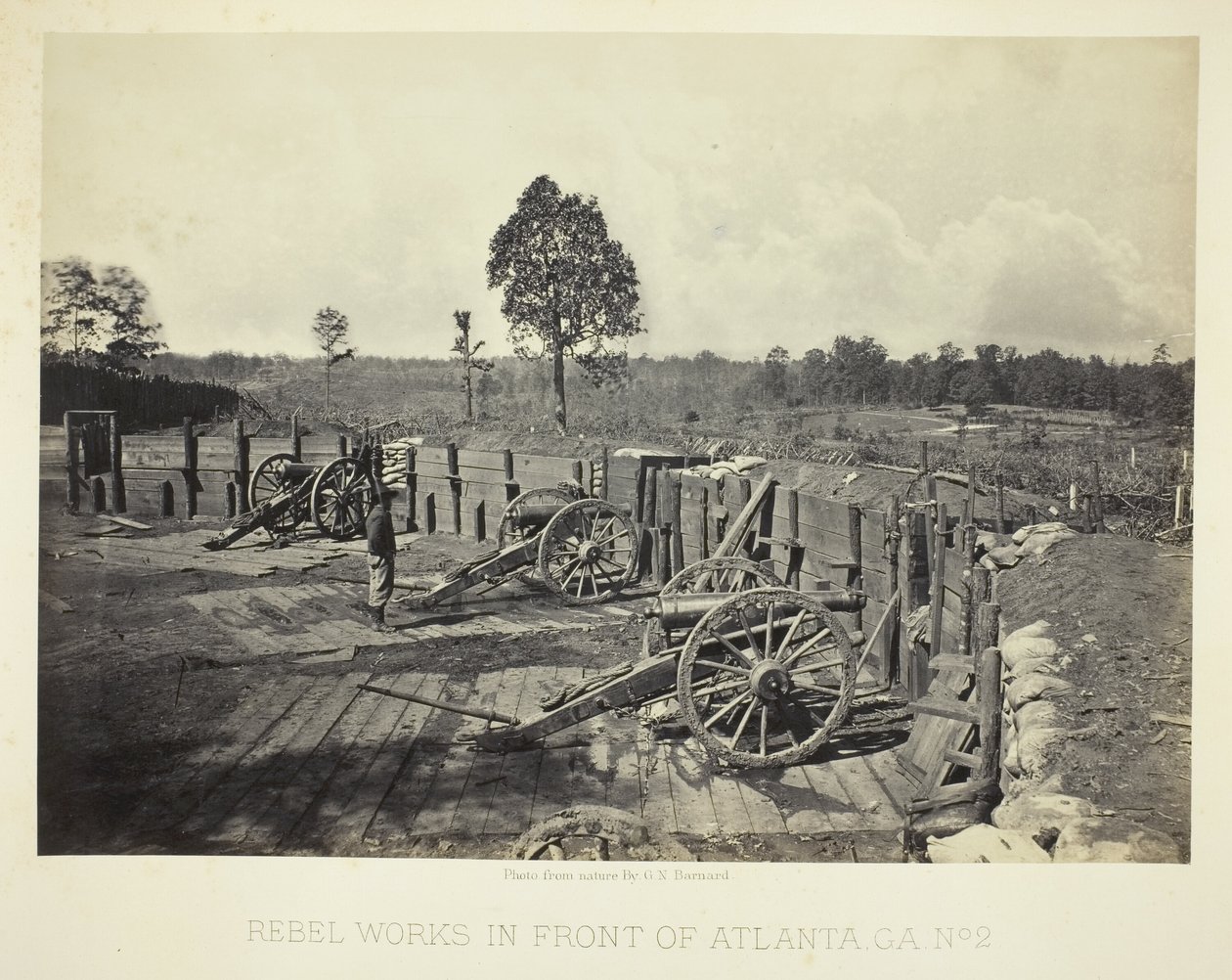 Obras rebeldes frente a Atlanta, GA, nº 2 de George N. Barnard