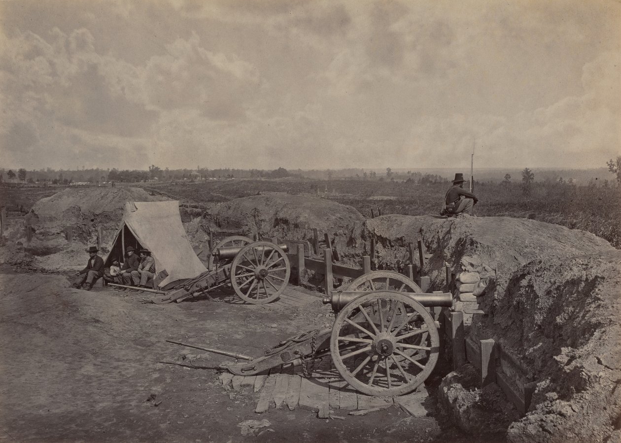 Obras rebeldes frente a Atlanta, GA, No. 4 de George N. Barnard