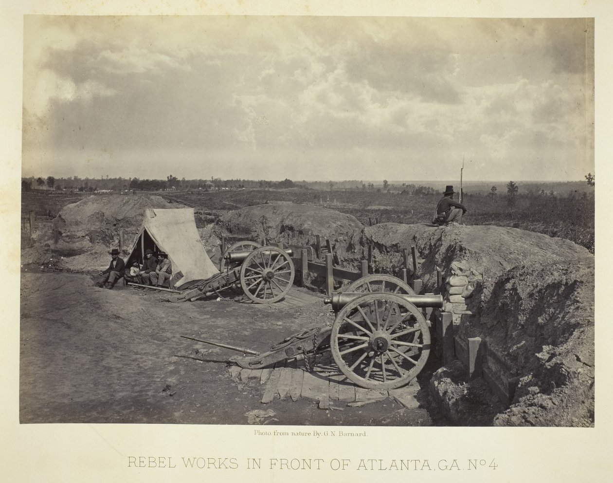 Obras rebeldes frente a Atlanta, GA, nº 4 de George N. Barnard