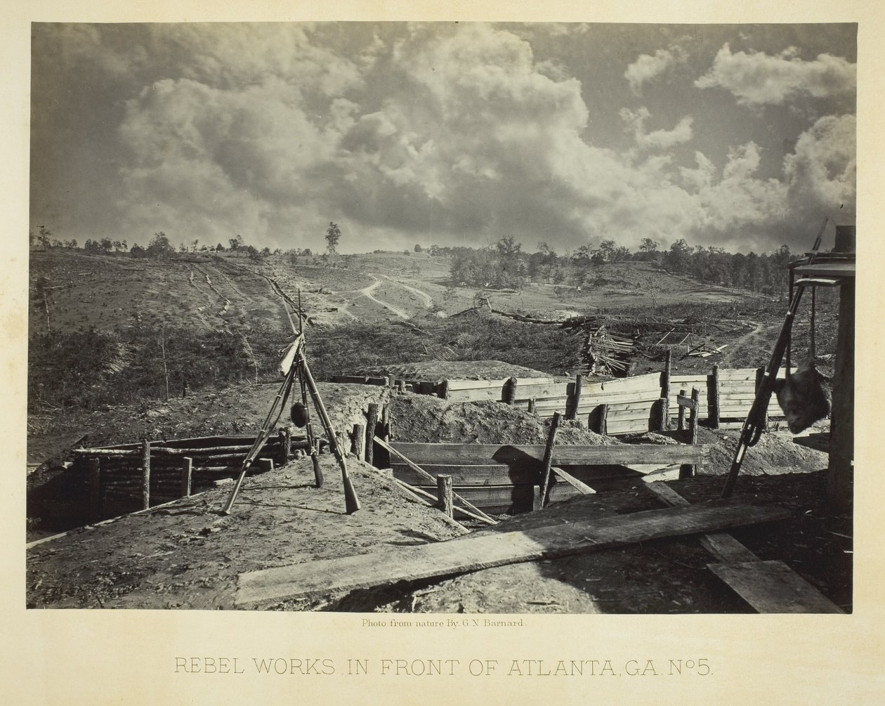 Obras rebeldes frente a Atlanta, GA, nº 5 de George N. Barnard