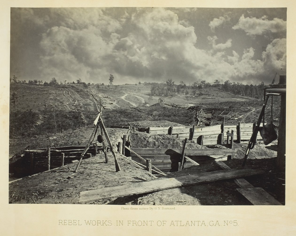 Obras rebeldes frente a Atlanta, GA, No. 5, 1864 de George N. Barnard