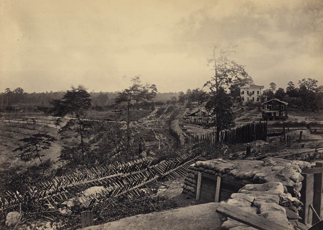 Obra de «Rebel» frente a Atlanta, Georgia, n.º 1 de George N. Barnard