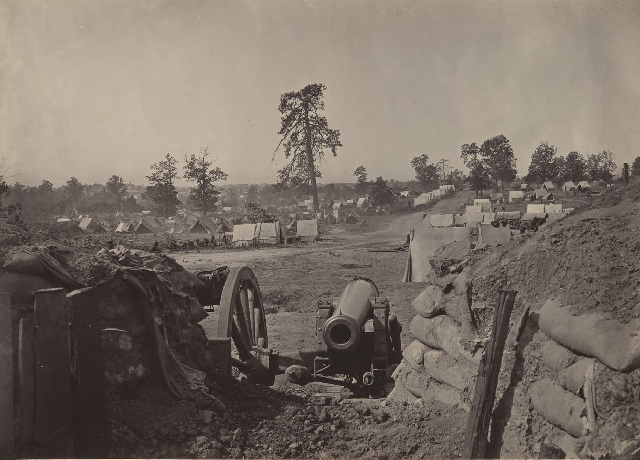 Obras rebeldes frente a Atlanta, Georgia No. 3, 1860s de George N. Barnard