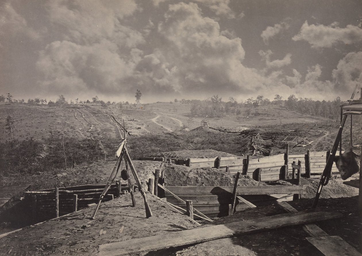 Obras rebeldes frente a Atlanta, Georgia No. 5 de George N. Barnard