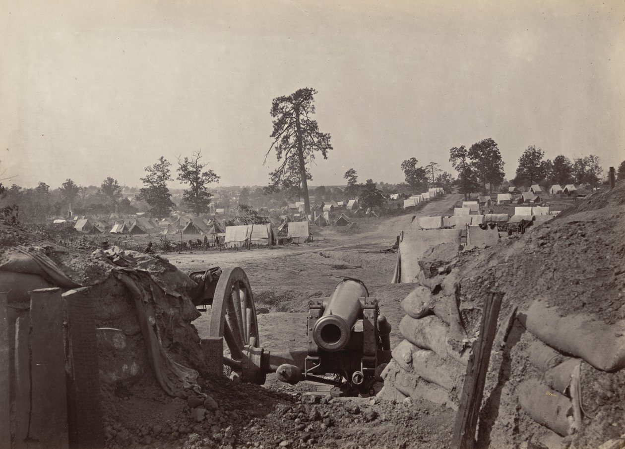Obra de Rebel frente a Atlanta, Georgia (n.º 3) de George N. Barnard