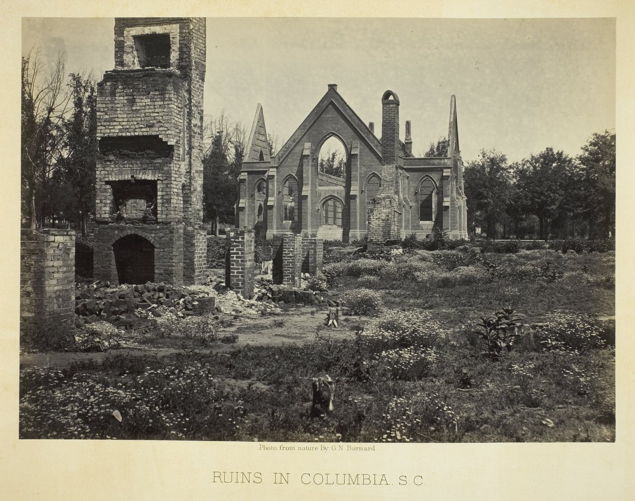 Ruinas en Columbia, Carolina del Sur de George N. Barnard
