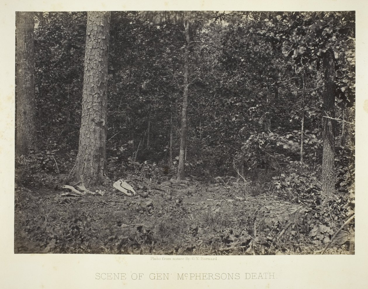 Escena de la muerte del Gral. McPhersons de George N. Barnard