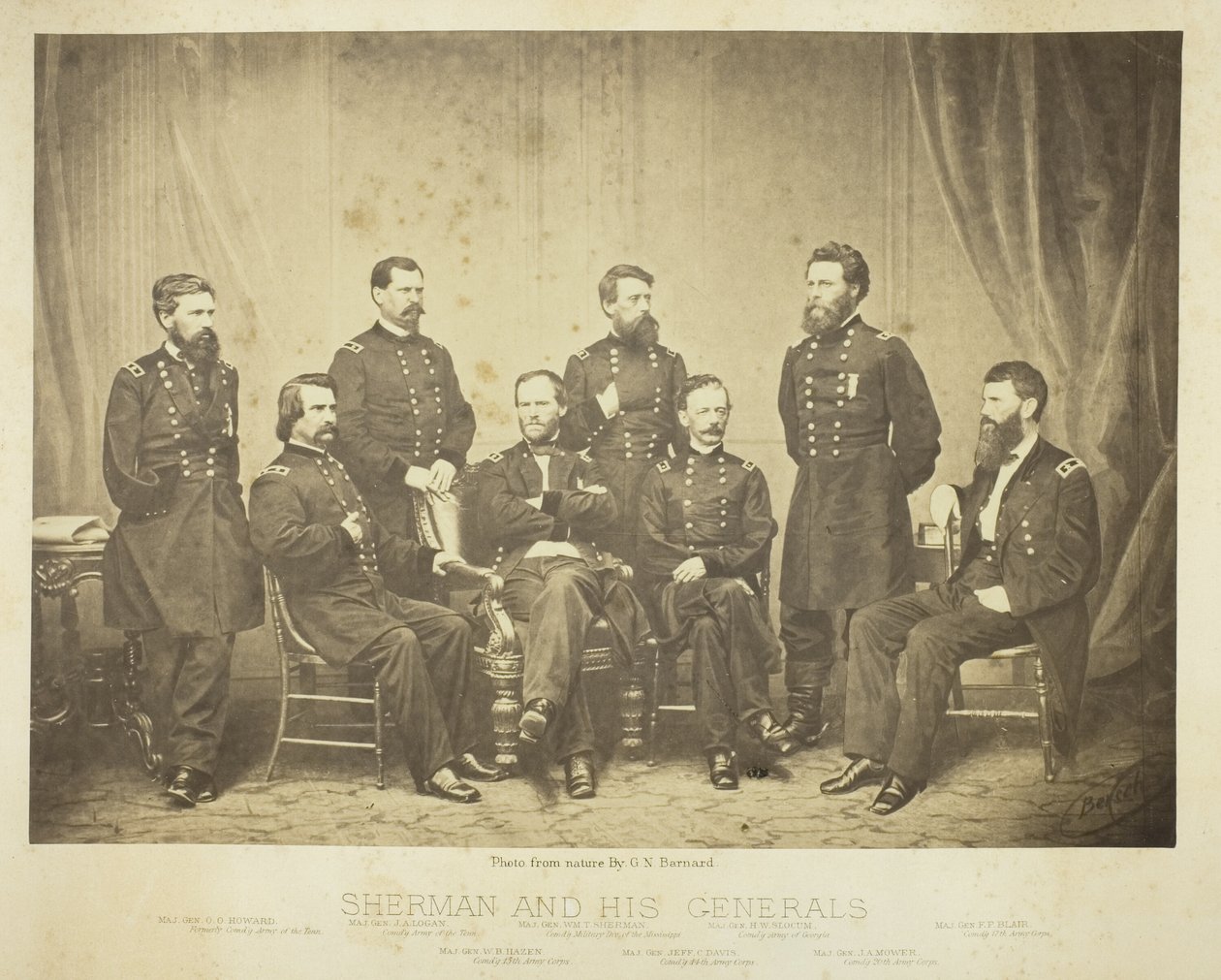 Sherman y sus generales de George N. Barnard