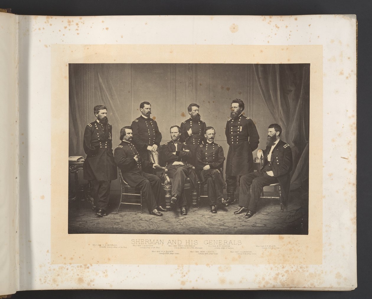 Sherman y sus generales de George N. Barnard