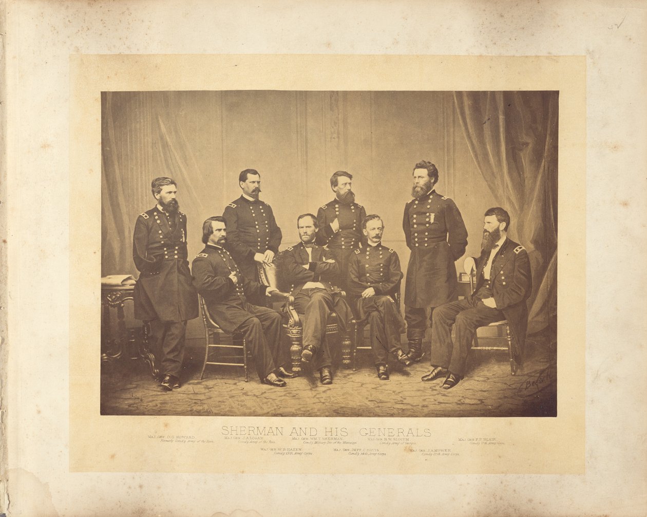 Sherman y sus generales de George N. Barnard