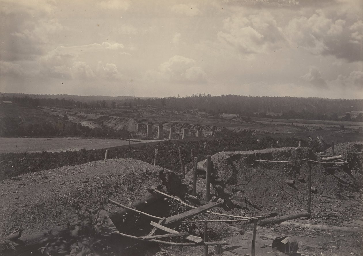 Ribera Sur del Chattahoochie, Georgia, 1860s de George N. Barnard