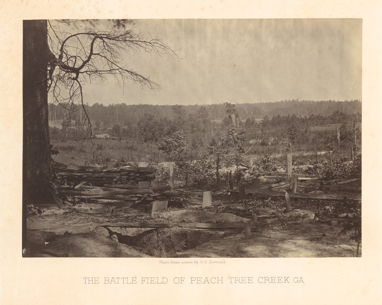 Campo de batalla de Peach Tree Creek, Georgia de George N. Barnard