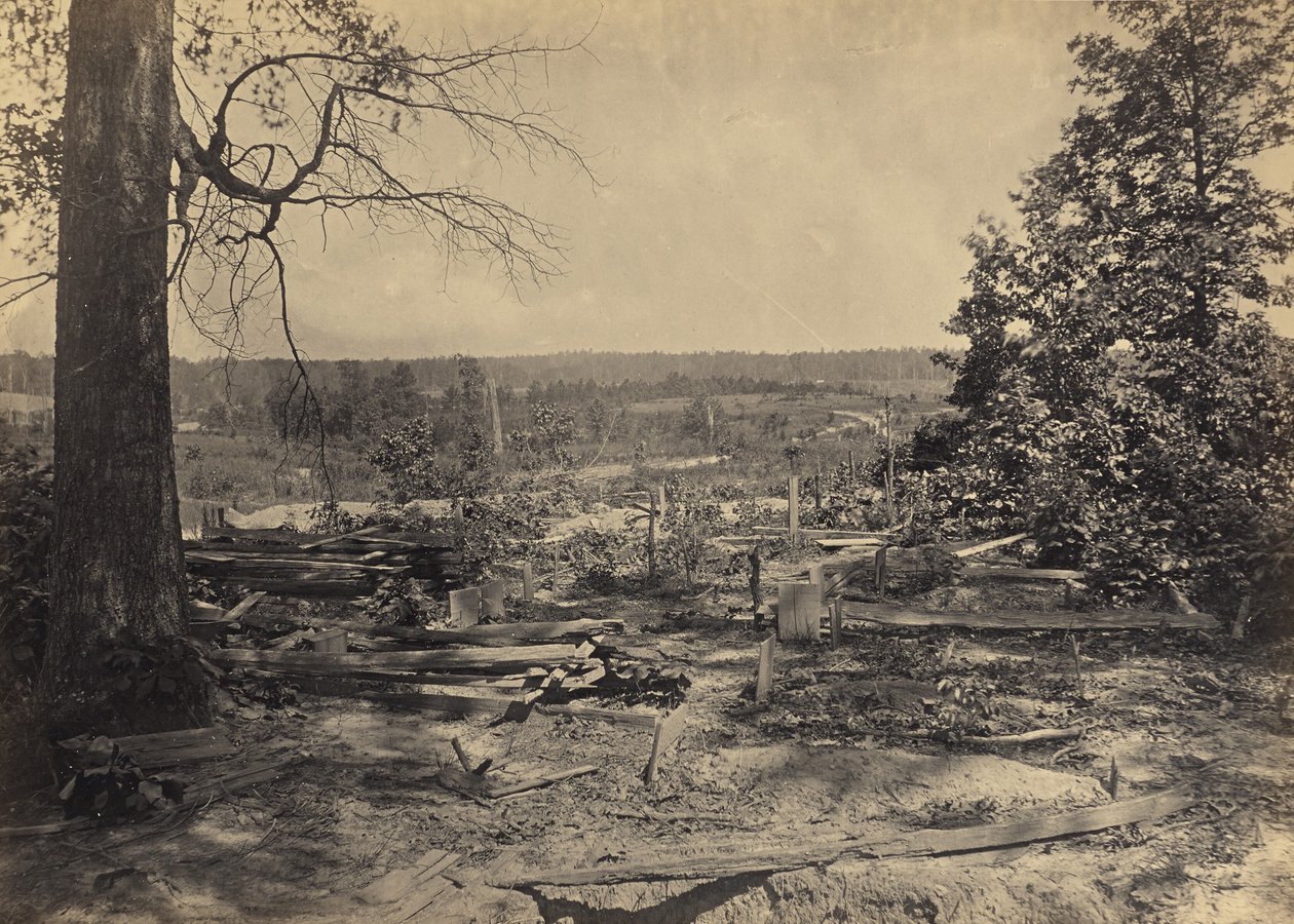El campo de batalla de Peach Tree Creek, Georgia de George N. Barnard