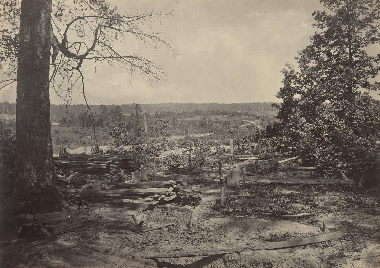 El campo de batalla de Peach Tree Creek, Georgia de George N. Barnard