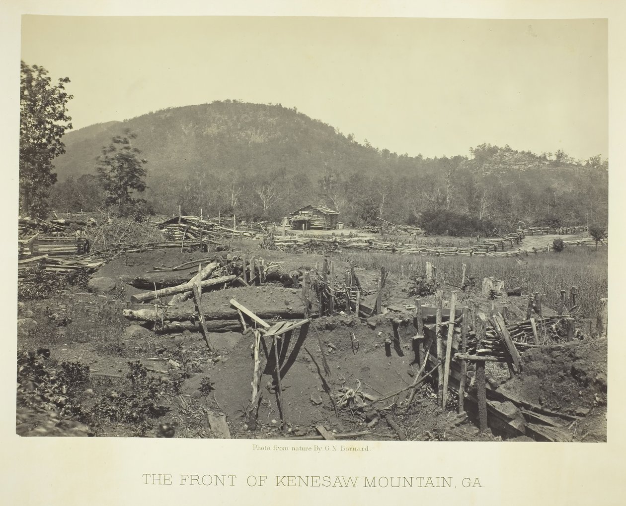 El frente de la montaña Kenesaw, GA, 1866 de George N. Barnard