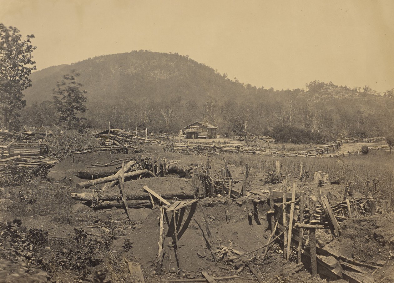 El frente de Kenesaw Mountain, Georgia de George N. Barnard