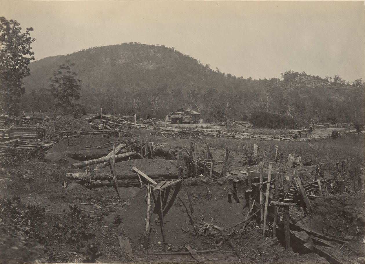 El Frente de la Montaña Kenesaw, Georgia, 1860s de George N. Barnard