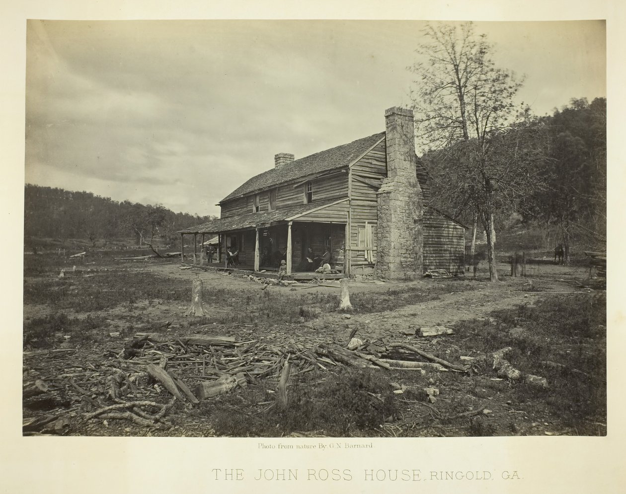 La Casa de John Ross, Ringold, GA, 1866 de George N. Barnard