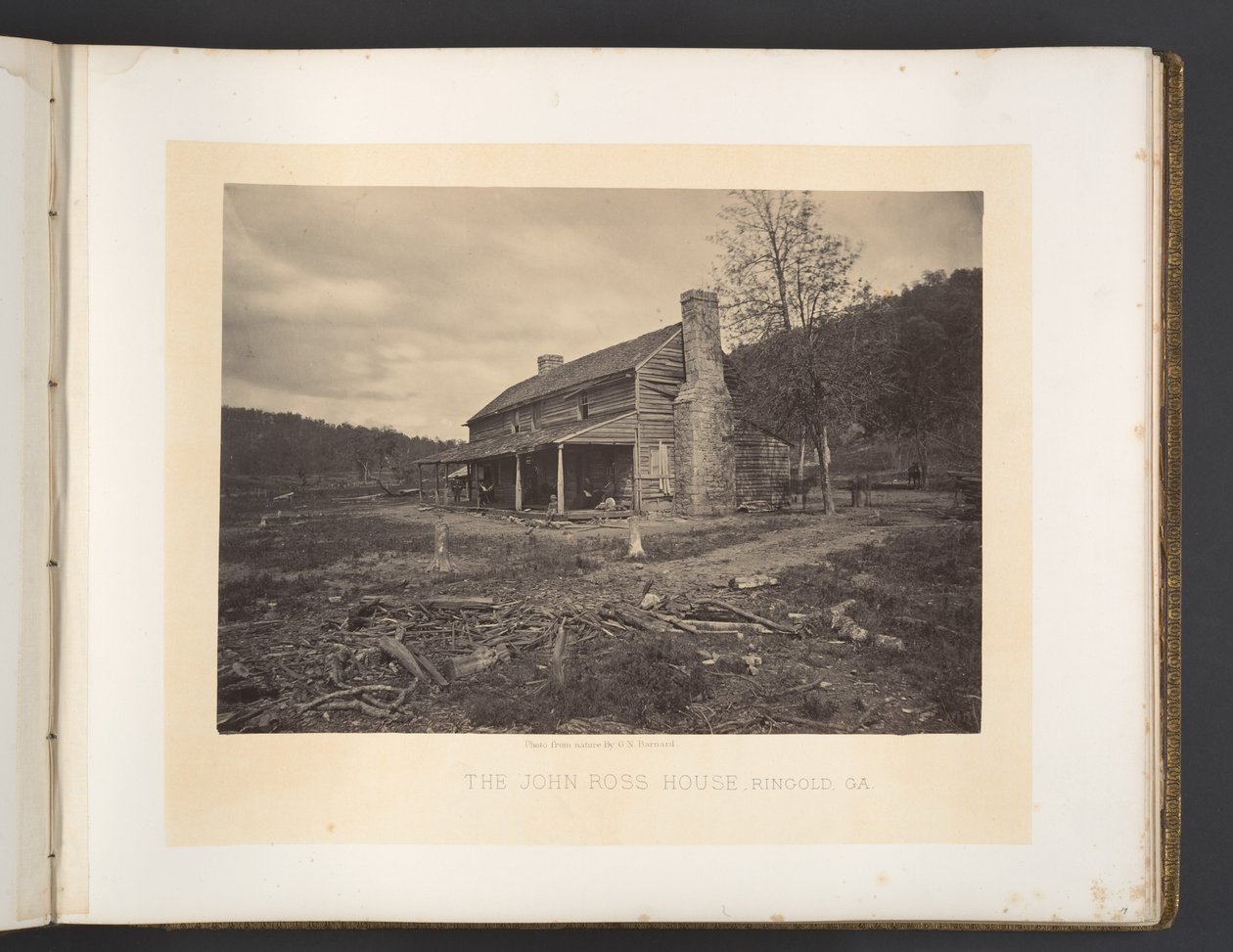 La casa de John Ross, Ringold, Georgia de George N. Barnard