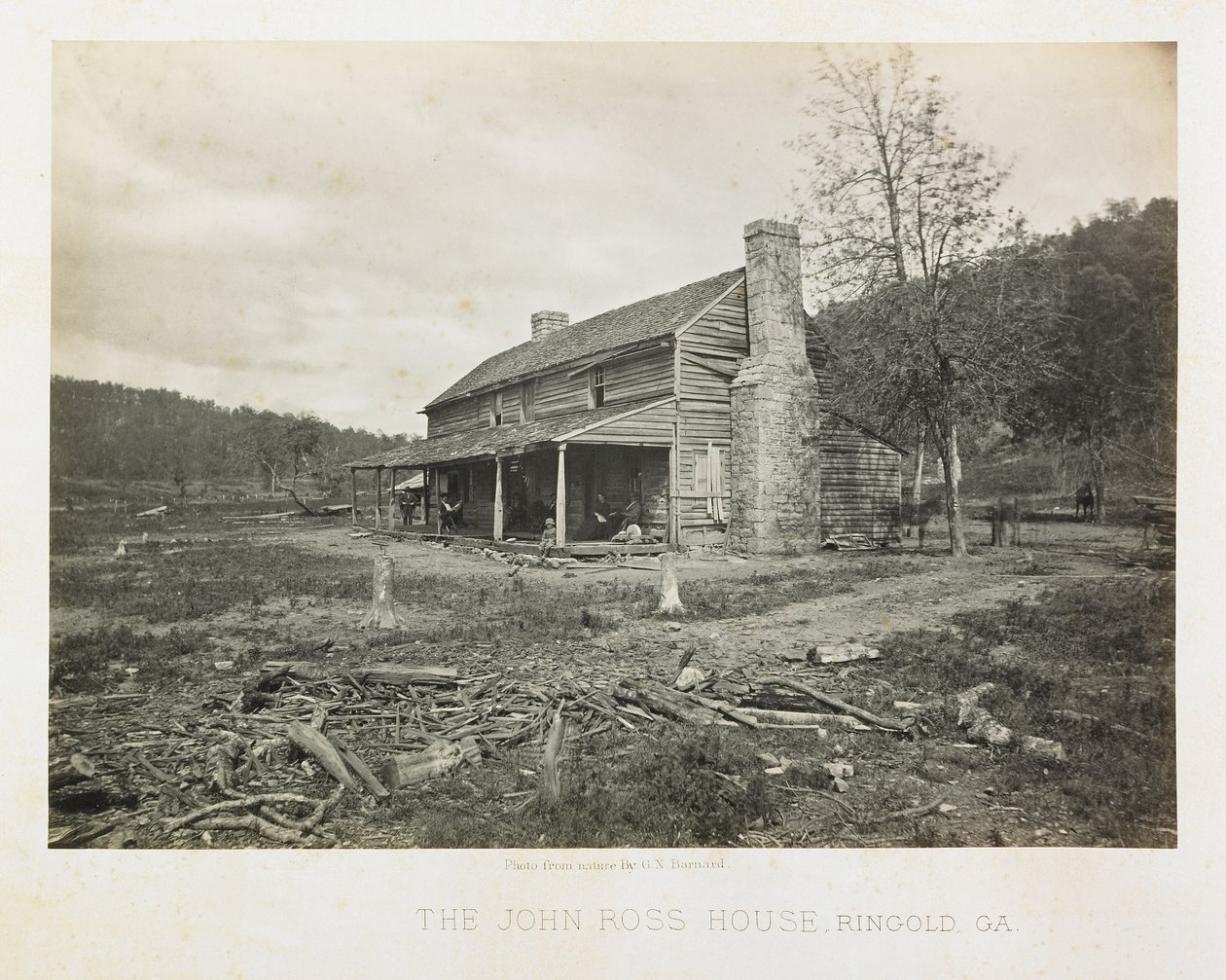 La casa de John Ross, Ringgold, Georgia de George N. Barnard