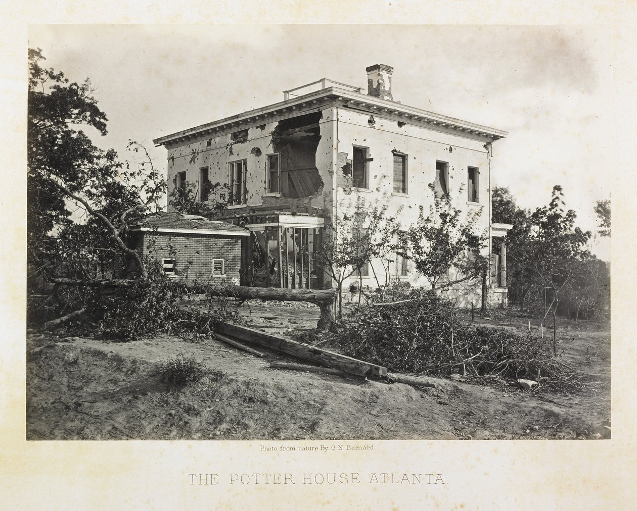 La casa Potter, Atlanta de George N. Barnard