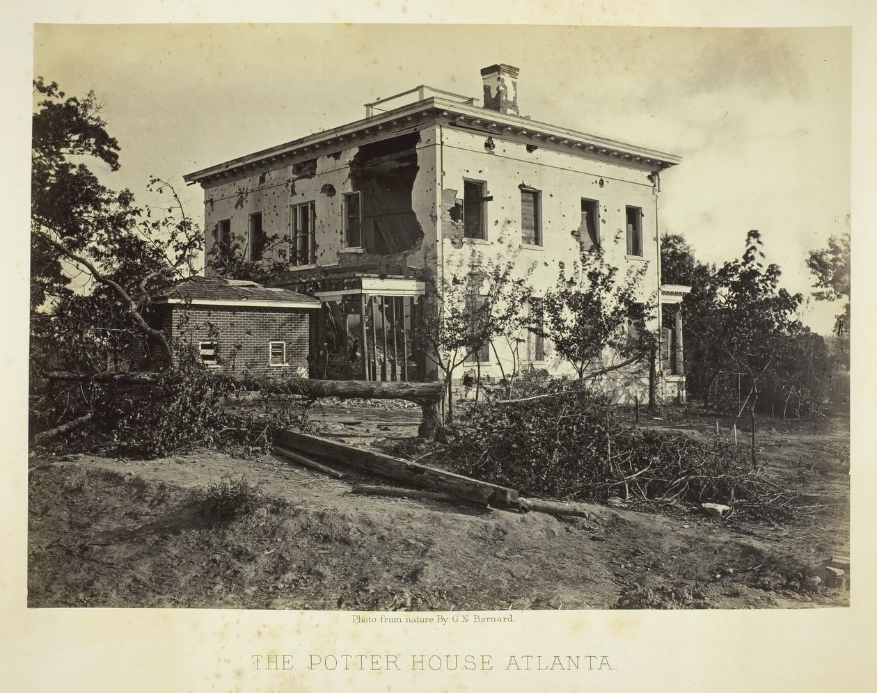 La Casa Potter Atlanta, 1864 de George N. Barnard