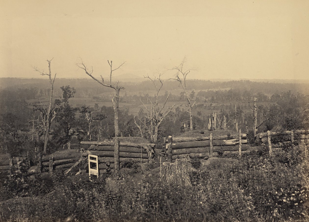 Vista de la montaña Kenesaw, en Georgia de George N. Barnard