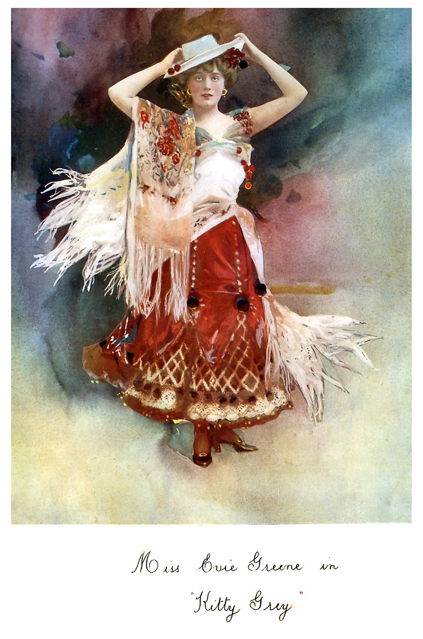Evie Greene como Lady Aline Redwood de George Newnes