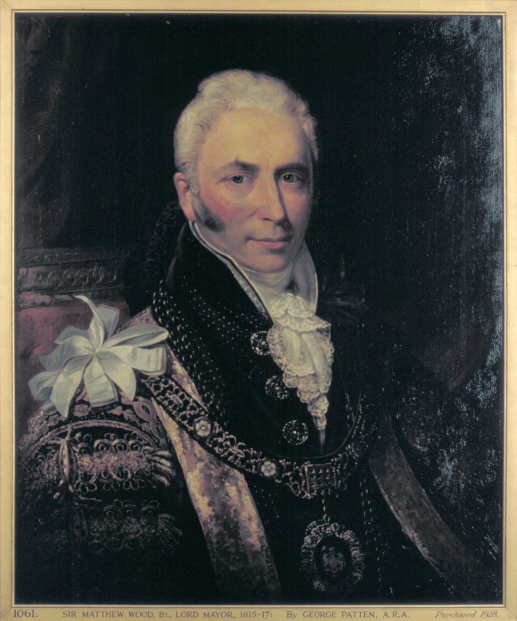 Sir Matthew Wood, Alcalde 1815-1817 de George Patten