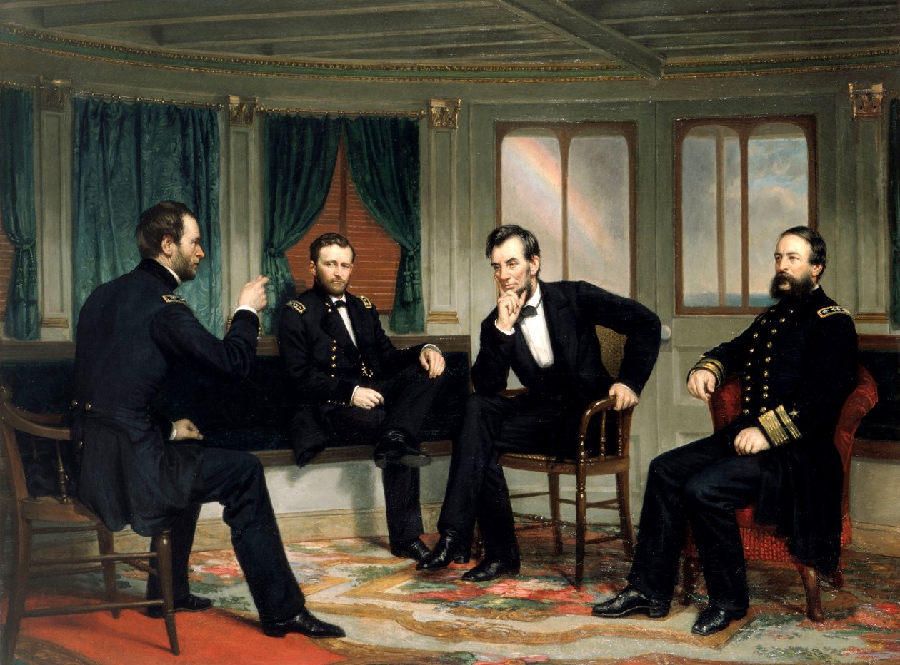 Los Pacificadores, pub. 1868 de George Peter Alexander (after) Healy