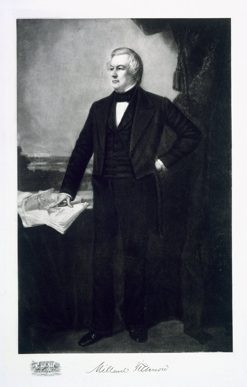Millard Fillmore, 13º Presidente de los Estados Unidos de América, pub. 1901 de George Peter Alexander Healy